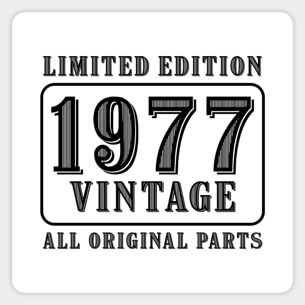 All original parts vintage 1977 limited edition birthday Sticker by colorsplash